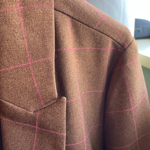 Nordstroms Leith Windowpane Boyfriend Blazer - Picture 2 of 7